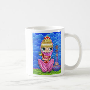 Caneca De Café Bonita Bela Dançarina Genie Bonita com Olhos Grand