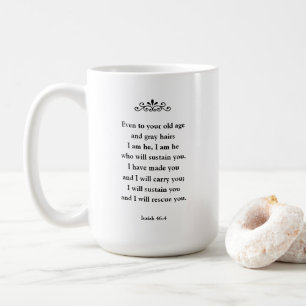 Caneca De Café Bonita Bíblia de Escrituras Encorajadora Verse Isa