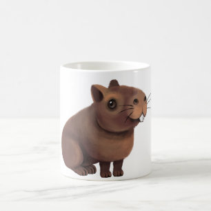 Caneca De Café Bonita Capybara Impressão.