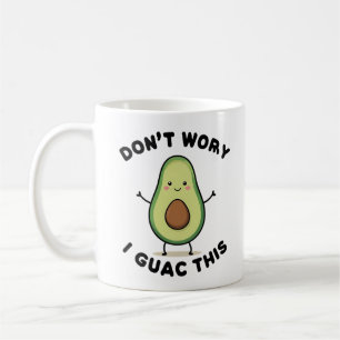 Caneca De Café Bonita Cartoon Avocado