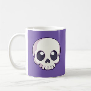 Caneca De Café Bonita Cartoon Skull Halloween