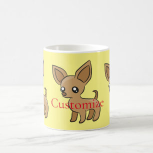 Caneca De Café Bonita Chihuahua Mama Art Thunder_Cove