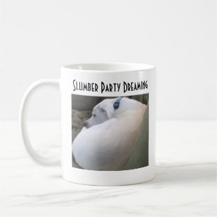 Caneca De Café Bonita Chubby White Dormindo Cachorro Cachorro Cac
