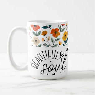 Caneca De Café Bonita design de Gráfico Floral de Alma Inspiracio