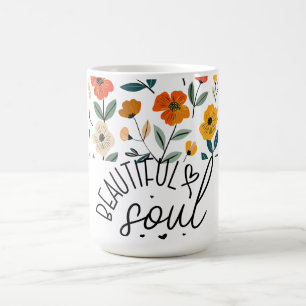Caneca De Café Bonita design de Gráfico Floral de Alma Inspiracio