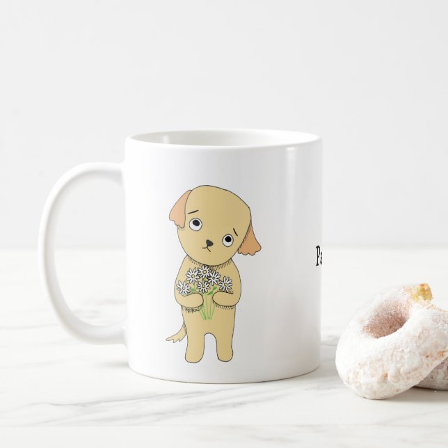 Caneca De Café Bonita e Doce com Nome Personalizado Ooopsie Daisi (Com Donut)