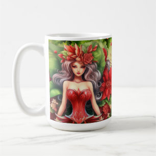 Caneca De Café Bonita Lady Mug de Natal