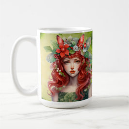 Caneca De Café Bonita Lady Mug de Natal