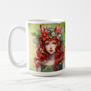 Caneca De Café Bonita Lady Mug de Natal