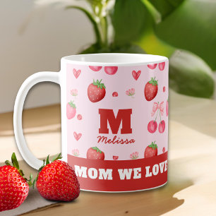 Caneca De Café Bonita Mãe Rosa, Nós Te Amo Muito