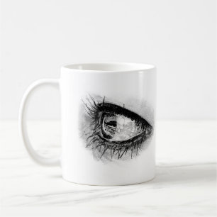 Caneca De Café Bonita mulher, olho no cheio mascara