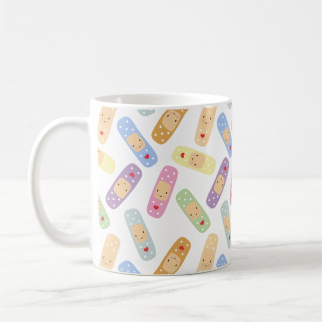 Caneca De Café Bonita oferta Kawaii para enfermeira Rainbow Plast (Esquerda)