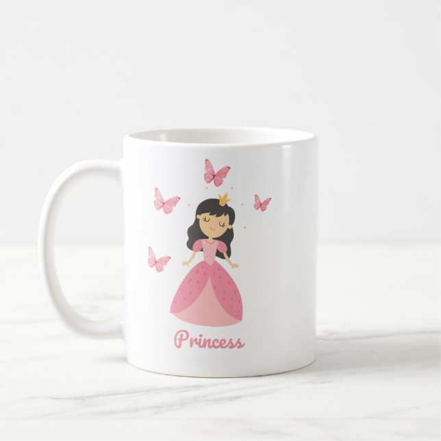Caneca De Café Bonita Princesa Café Mug (Esquerda)