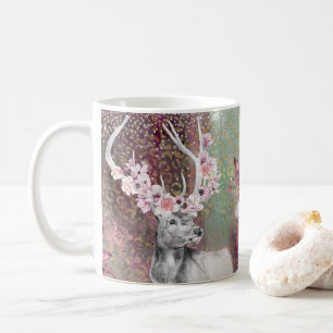 Caneca De Café Bonita Reindeer Elk Buck Bull Café Mug, Taça