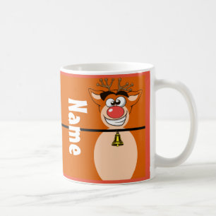 Caneca De Café Bonita Reindeer Feriado Natal Café Tea Mug