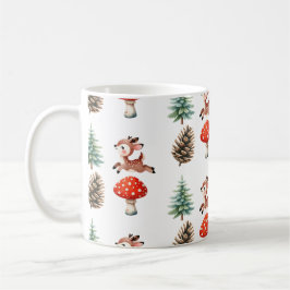 Caneca De Café Bonita Salmoura Bebê Reindeer Padrão de Natal