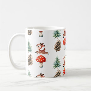 Caneca De Café Bonita Salmoura Bebê Reindeer Padrão de Natal