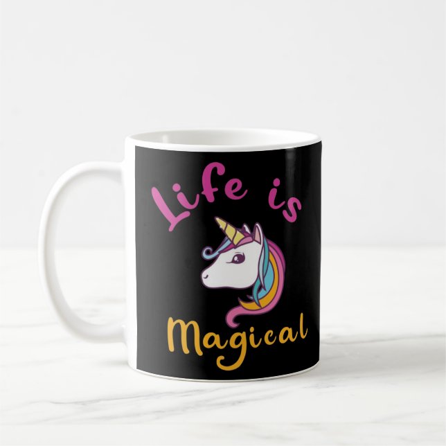 Caneca De Café Bonitas mulheres do Unicórnio dão Roupa (Esquerda)