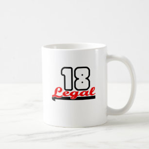 Caneca De Café Bonito, "18" legal design
