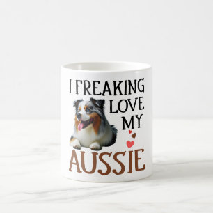 Caneca De Café Bonito Ama Meu Cachorro Aussiano
