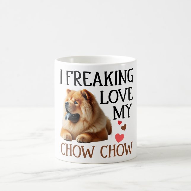 Caneca De Café Bonito Ama Meu Cachorro De Chow (Centro)