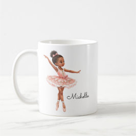 Caneca De Café Bonito Ballerina Girl Personalizada