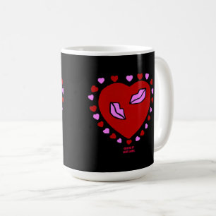 Caneca De Café Bonito Beijo de Coração Coffee Mug