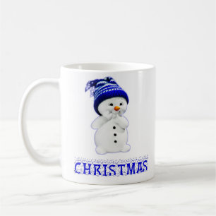 Caneca De Café Bonito boneco de neve de Natal