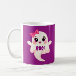 Caneca De Café Bonito Boo feminino! Fantasma