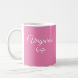 Caneca De Café Bonito Café Personalizado, Rosa