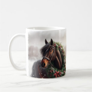 Caneca De Café Bonito Cavalo Marrom Equestre Amor