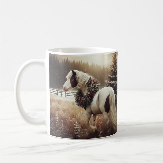 Caneca De Café Bonito Cavalo Marrom Equestre Amor (Esquerda)