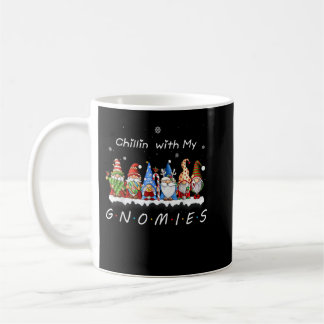Caneca De Café Bonito Chillin Com Meus Gnomies Engraçados Natal G