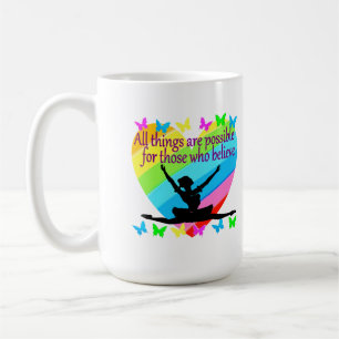 CANECA DE CAFÉ BONITO CORREDOR, TUDO É POSSÍVEL BALLERINA