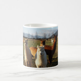 Caneca de café bonito da alpaca