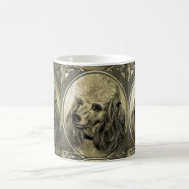 Caneca de café bonito da caniche