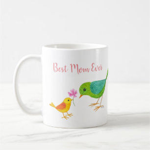 Caneca De Café Bonito Dia de as mães Presente Mamãe Pássaro Bebê 
