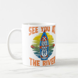 Caneca De Café Bonito Divertido Vejo Você No Rafting Do Rio