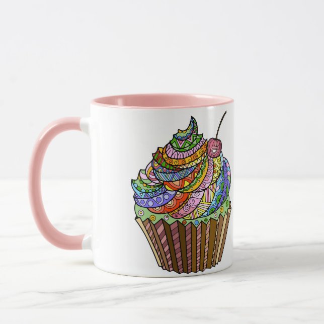 Caneca de café bonito do cupcake (Esquerda)