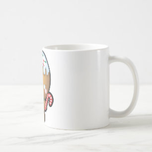 Caneca de café bonito do Natal do homem de