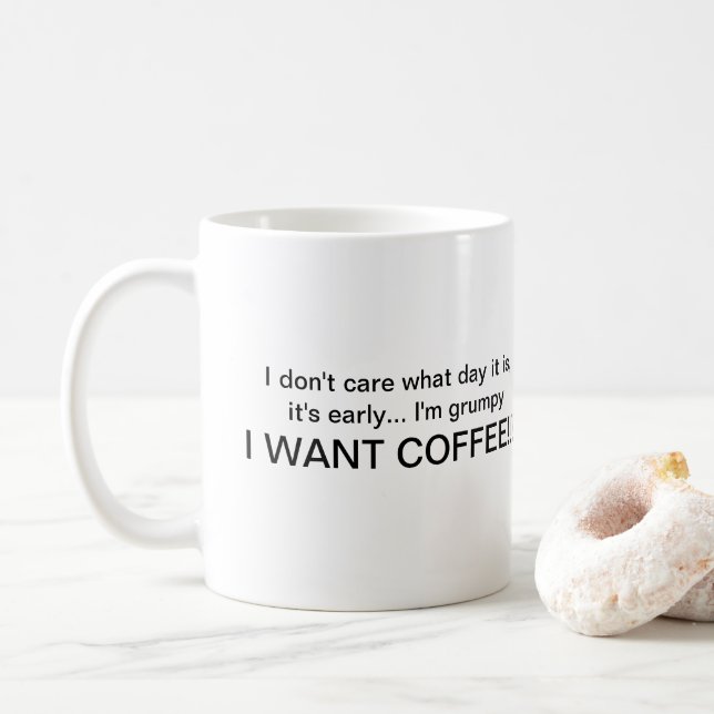 caneca de café bonito do provérbio (Com Donut)