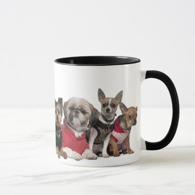 Caneca de café bonito dos amigos do cão (Direita)