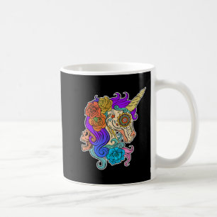 Caneca De Café Bonito e Bonito Crânio de Açúcar Unicórnio present