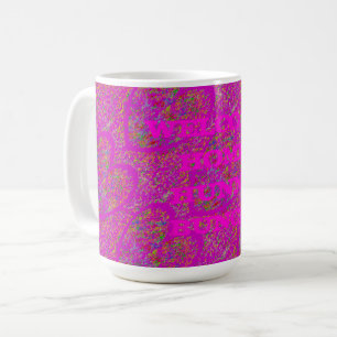 Caneca De Café Bonito e brilhante lar cor-de-rosa