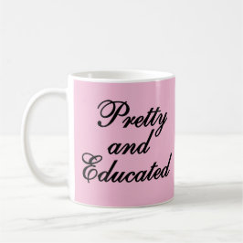 Caneca De Café Bonito e educado - presente rosa para bebês