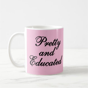 Caneca De Café Bonito e educado - presente rosa para bebês