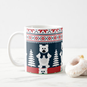 Caneca De Café Bonito e moderno boneco de neve de Natal