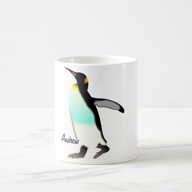 Caneca De Café Bonito e Orgulhoso Imperador Penguin Personalizado (Centro)