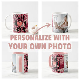 Caneca De Café Bonito Elegante Rosa Melhor Mãe Alguma Vez Floral