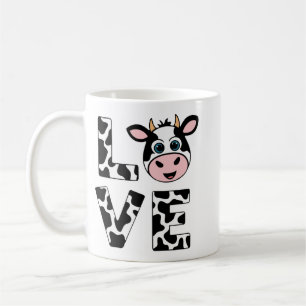 Caneca De Café Bonito Eu Adoro Vacas